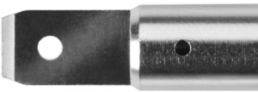 4 mm Buchse, Flachsteckanschluss, Einbau-Ø 6 mm, blau, EPB 6792 NI / FST 4.8X0.8 / BL