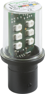 LED-Lampe, grün für Befehls- u. Meldegeräte, BA 15d, 230V