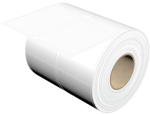 Polyester Etikett, (L x B) 76.5 x 50.8 mm, weiß, Rolle mit 500 Stk