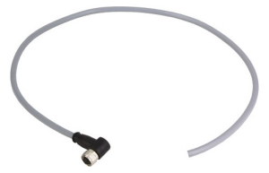 Sensor-Aktor Kabel, M8-Kabeldose, abgewinkelt auf offenes Ende, 4-polig, 1 m, PVC, grau, 21348300481010
