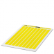 Polyester Etikett, (L x B) 8 x 18 mm, gelb, DIN-A4-Bogen mit 288 Stk