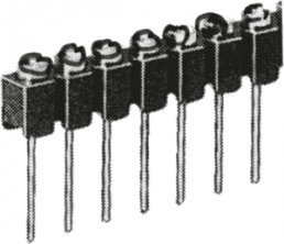 IC-Kontaktfederstreifen, 50-polig, RM 2.54 mm , CuZn-Legierung für DIL-IC