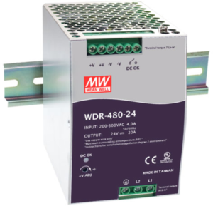 Stromversorgung, 48 bis 55 VDC, 10 A, 480 W, WDR-480-48