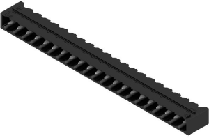 Stiftleiste, 21-polig, RM 5.08 mm, abgewinkelt, schwarz, 1155530000