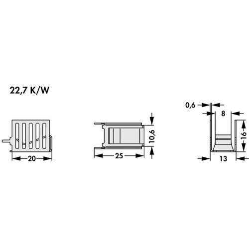 FK 263 MI 220 V Fischer Elektronik Kühlkörper Bild 2