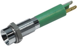LED-Signalleuchte, 12 V (DC), grün, 10 mcd, Einbau-Ø 6 mm, RM 3.5 mm, LED Anzahl: 1