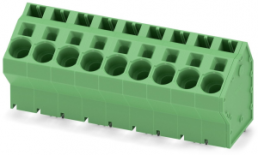 Leiterplattenklemme, 9-polig, RM 10 mm, 0,75-10 mm², 76 A, Federklemmanschluss, grün, 1819273