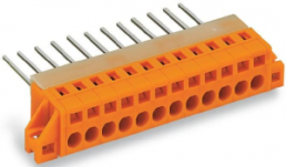 Steckverbinder, 9-polig, RM 5.08 mm, gerade, orange, 731-169/048-000