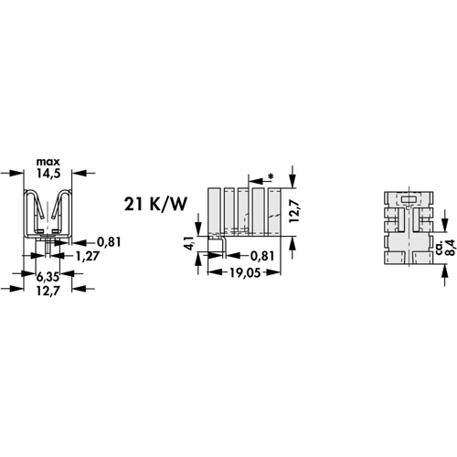 FK 252 SA 220 H Fischer Elektronik Kühlkörper Bild 2