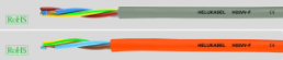 PVC Steuerleitung H05VV-F 3 x 1,0 mm², AWG 18, ungeschirmt, orange