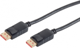 DisplayPort Kabel 1.4, DisplayPort Stecker auf DisplayPort Stecker, schwarz, 2 m
