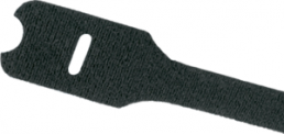 Kabelbinder mit Klettverschluss, lösbar, Nylon, (L x B) 203 x 12.7 mm, Bündel-Ø 6.4 bis 49 mm, schwarz, -18 bis 50 °C
