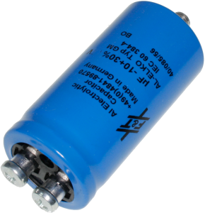Elektrolytkondensator, 4700 µF, 100 V (DC), -10/+30 %, Becher, Ø 40 mm