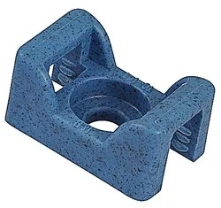 Befestigungssockel, Polypropylen, blau, (L x B x H) 23.4 x 14.2 x 10.67 mm