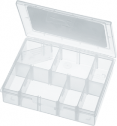 Aufbewahrungsbox, transparent, (L x B) 13.6 x 10 mm, BOX BLS / S / 13.5 X 10 / 6T