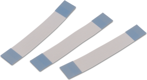 FFC-Jumper-Kabel, 20-polig, RM 0.5 mm, PET, weiß/blau