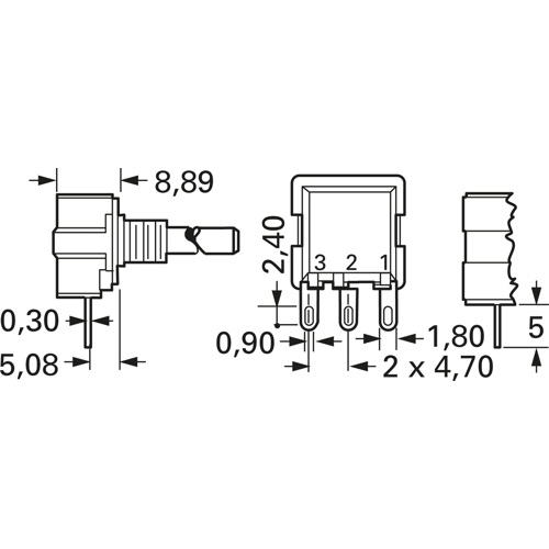 53RAD-R22-B22L Bourns Electronics GmbH Potentiometer Bild 2