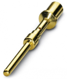 Stiftkontakt, 2,5-4,0 mm², AWG 12, Crimpanschluss, vernickelt/vergoldet, 1605741