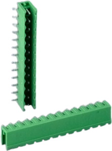 Stiftleiste, 13-polig, RM 5.08 mm, abgewinkelt, grün, B6605222