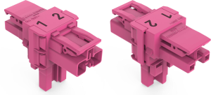 T-Verteiler, 2-polig, pink, 770-1603