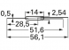 Reedschalter, Leiterplattenmontage, 1 Wechsler, 20 W, 175 V (DC), 1 A, KSK-1C90U-2034