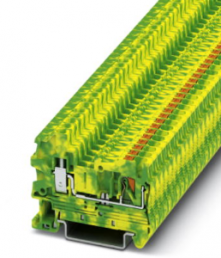 Schutzleiter-Reihenklemme, Push-in-Anschluss, 0,14-4,0 mm², 2-polig, 8 kV, gelb/grün, 3209521