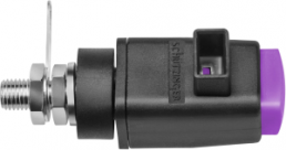 Schnell-Druckklemme, violett, 300 V, 16 A, Gewinde, vernickelt, SDK 800 / PVI
