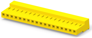 Buchsenleiste, 18-polig, RM 3.96 mm, gerade, gelb, 4-640432-8