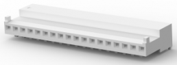 Buchsengehäuse, 18-polig, RM 2.54 mm, abgewinkelt, weiß, 4-643814-8