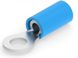 Isolierter Ringkabelschuh, 1,25-2,0 mm², AWG 16, 4.34 mm, M4, blau