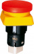 Not-Halt-Taster LUMOTAST 75, rastend, 2 Öffner, Bundfarbe gelb, Einbau-Ø 16,2 mm