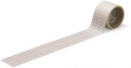 Polyester Etikett, (L x B) 20 x 8 mm, weiß, Rolle mit 30000 Stk