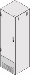 Varistar CP verkürzte Tür mit Bürstenleiste, IP 20, RAL 7021, 1800 H 800 B