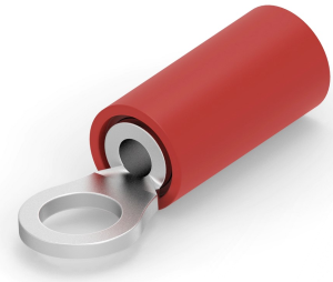 Isolierter Ringkabelschuh, 0,26-1,65 mm², AWG 22 bis 16, 4 mm, M3,5, rot