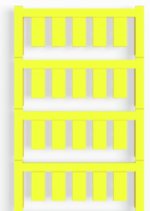 Polyamid Gerätemarkierer, (L x B) 17 x 8 mm, gelb, 200 Stk