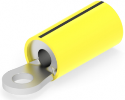 Isolierter Ringkabelschuh, 1,04-2,62 mm², AWG 16 bis 14, 3.68 mm, M3,5, gelb