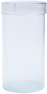 Klarsichtdose, transparent, (T) 80 mm, V1-24