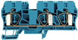 Durchgangsklemme, Federzuganschluss, 1,5-10 mm², 3-polig, 57 A, 8 kV, blau, 1767700000