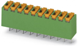 Leiterplattenklemme, 10-polig, RM 3.5 mm, 0,12-0,5 mm², 4 A, Federklemmanschluss, grün, 1891140