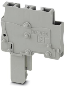 Stecker, Federzuganschluss, 0,08-4,0 mm², 1-polig, 24 A, 6 kV, grau, 3043255
