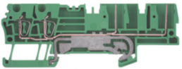 Schutzleiter-Reihenklemme, Federzuganschluss, 0,5-4,0 mm², 4-polig, 32 A, 6 kV, gelb/grün, 1815120000