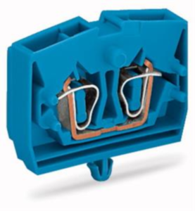 2-Leiter-Klemme, 1-polig, 0,08-2,5 mm², Klemmstellen: 2, blau, Käfigklemme, 24 A