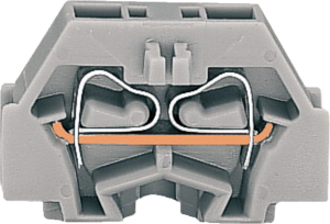 2-Leiter-Klemme, Federklemmanschluss, 0,08-1,5 mm², 1-polig, 18 A, 6 kV, grau, 260-301