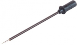 Miniatur-Prüfspitze, Stift 0,64 mm, ungefedert, 30 V, schwarz, MICRO-PRUEF MPS 2 0,64 FT SW