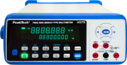TRMS Digitales Tisch-Multimeter P 4075, 600 mA(DC), 600 mA(AC), 1000 VDC, 1000 VAC, 6 nF bis 60 mF, CAT II 600 V
