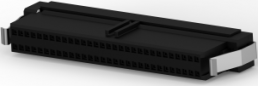 Buchsengehäuse, 60-polig, RM 1.27 mm, gerade, schwarz, 2-111196-2