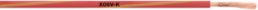 PVC-Schaltlitze, X05V-K, 0,75 mm², rot/gelb, Außen-Ø 2,7 mm