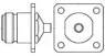 1057178-1 AMP Koaxialsteckverbinder