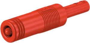 Laboradapter mit Schiebehülse, rot, 30 V, 60 V