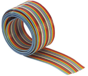 Flachbandleitung, 10-polig, RM 1.27 mm, 0,09 mm², AWG 28, verschiedene